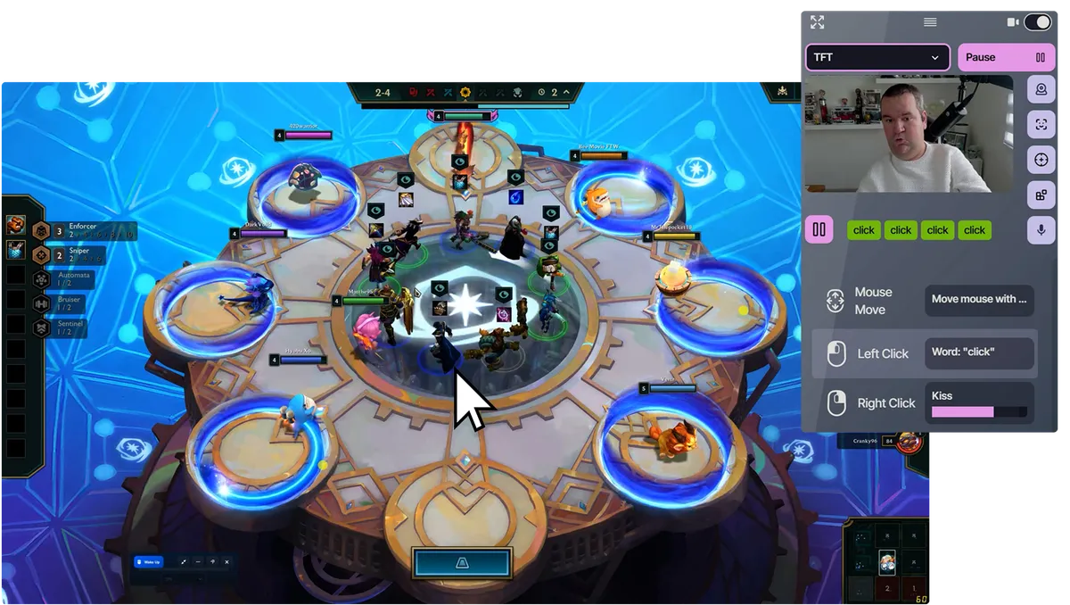 Head movement controlling the mouse with PlayAbility
